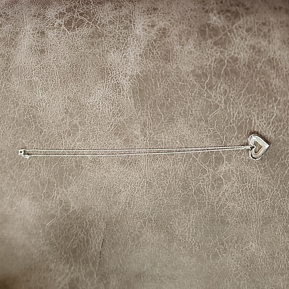 ZALES BLACK AND WHITE DIAMOND STERLING SILVER NECKLACE - Picture 3 of 3